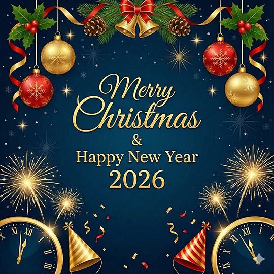 Christmas and New Year Poster